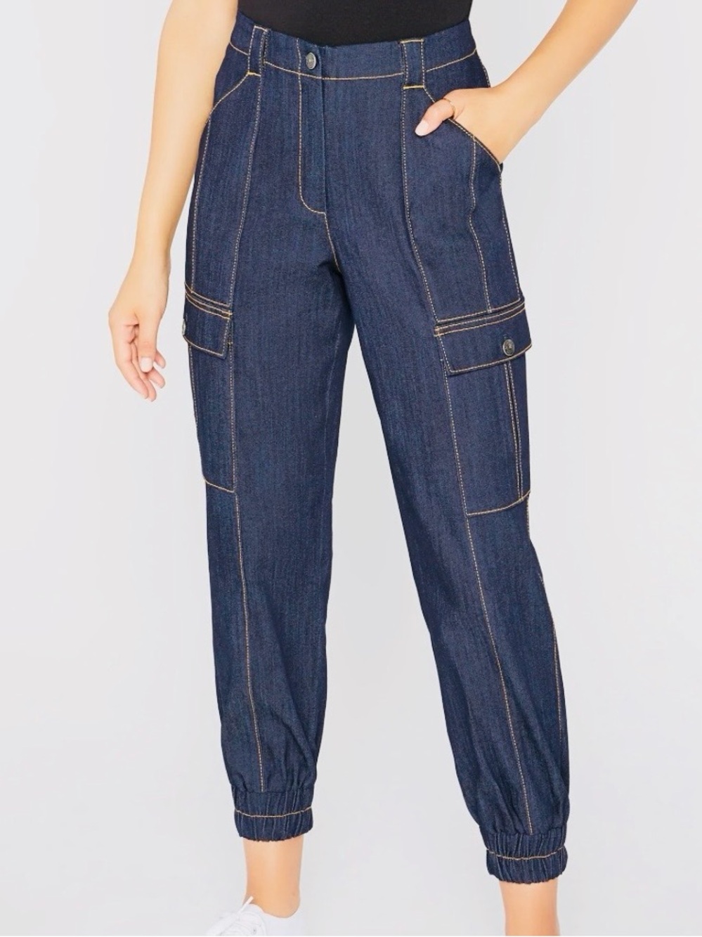 cinq a sept kelly cargo jeans size 4